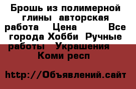 Брошь из полимерной глины, авторская работа. › Цена ­ 900 - Все города Хобби. Ручные работы » Украшения   . Коми респ.